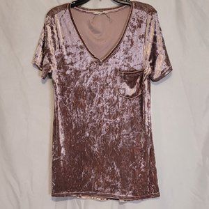 Velvet Legging Tee Size Medium Top